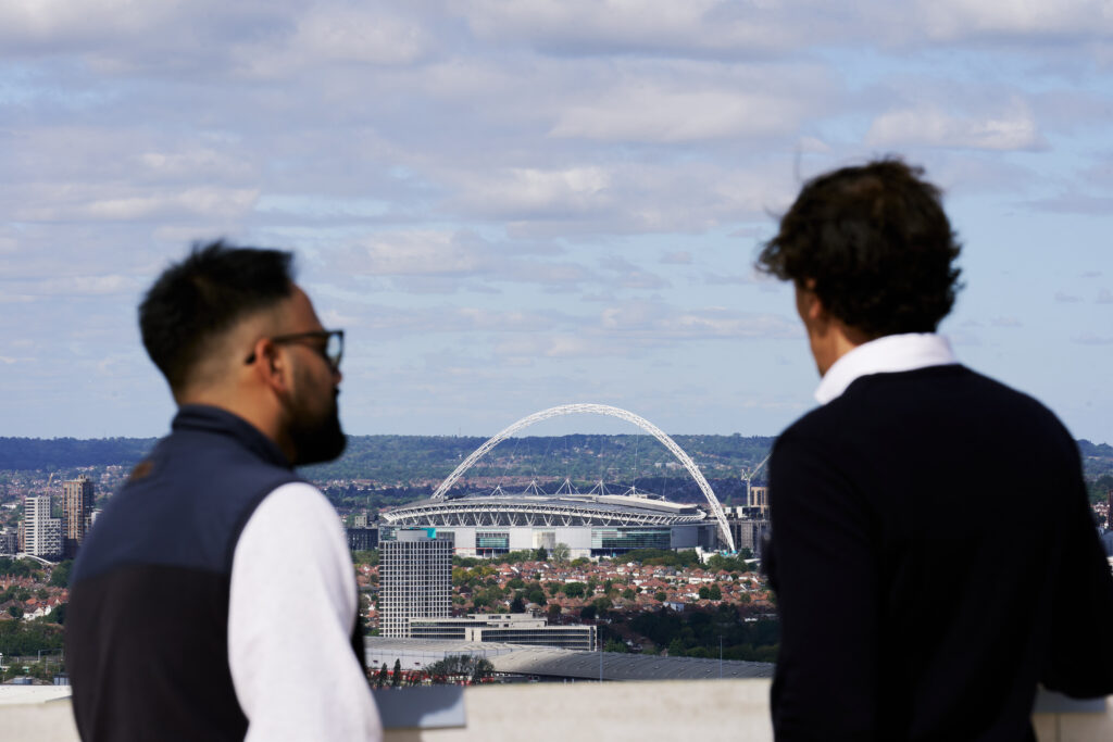 Portal Topping Out - Pav and Laurie